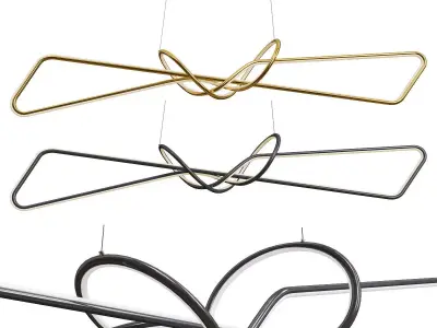 Nordic Bended Lamp 3D model