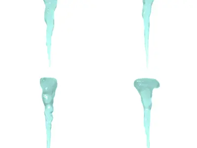 Icicle collection 3D model