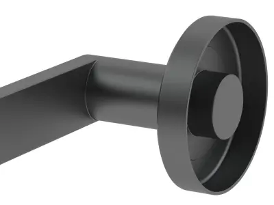 Carlisle Brass Serozzetta Edge Door Handle Matt Black 3D model