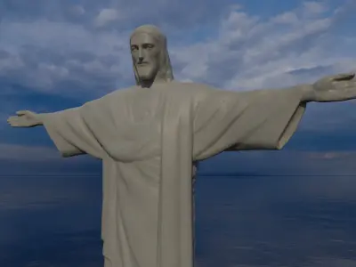 Corcovado Christ Redeemer 3D Printable 3D model