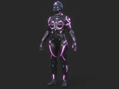 Android Angel Asian Mask 57 3D model