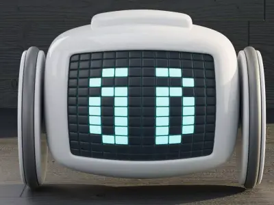 Cute Robot 3D model 5