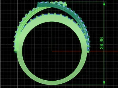 Jewelry ring 312 3D print model purchase