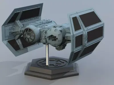 Star Wars Empirse Stricks Back Tie Bomber 3D print model