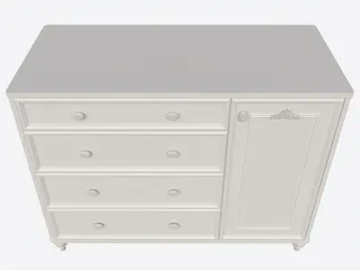 Cilek Romantic Dresser 3D model