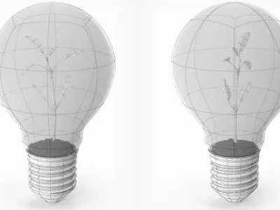 Lightbulb Plant 3D model