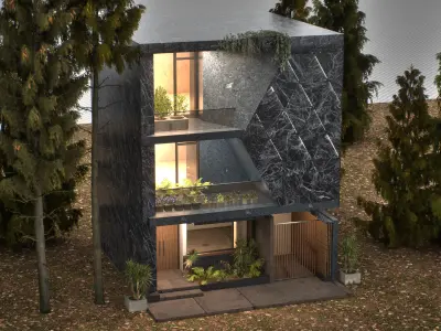 Elevation001 Low-poly 3D model