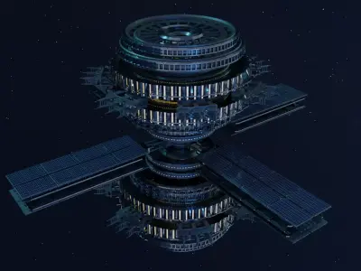 SpaceStation 3D model