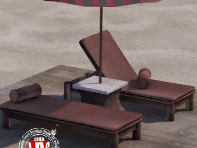 sunbed 51 3D model
