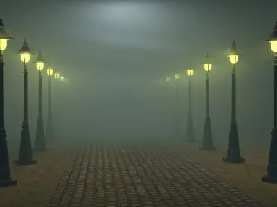 STREET LIGHT Low-poly 3D model