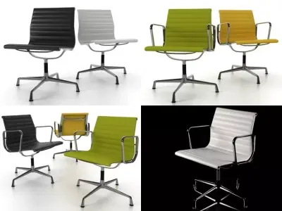 Aluminium chair  105 107 3D model