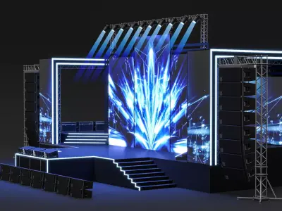 Concert Stage 08 3D model