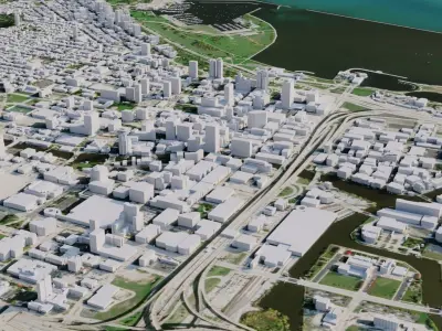 Milwaukee - USA 3D model