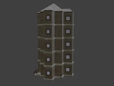House Model 100 Low-poly 3D model