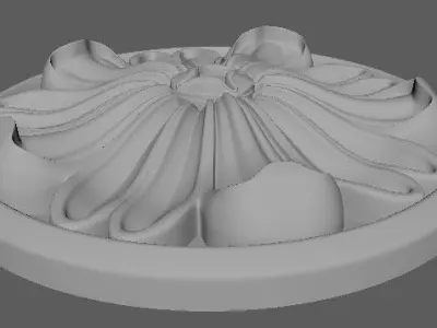 rosette flower 3D model 13