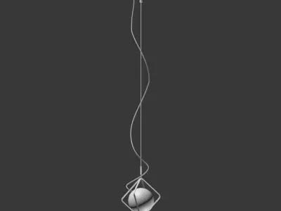 5 Table Lamps Set 1 3D model