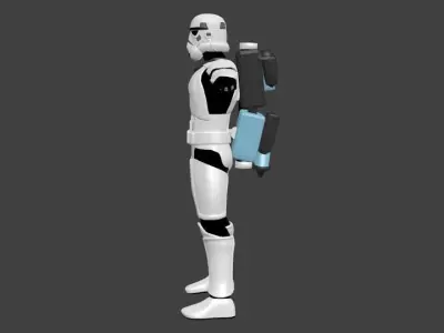 Sandtrooper - Stormtrooper - Video Game Animation Model Low-poly 3D model