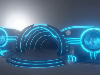 Alien Stage Low-poly 3D model