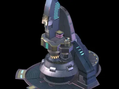 Mechanical Building - Occupation Tower 01 3D model