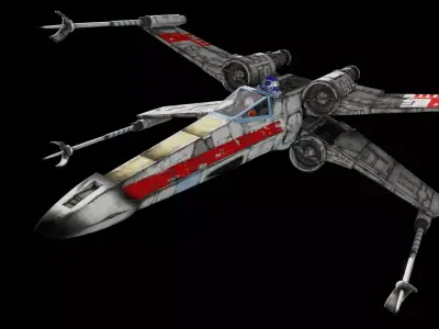 star wars x-wing 3D model