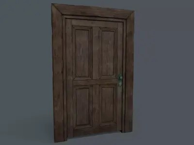 Old Door Low-poly 3D model