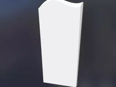 3d headstone model - wave  3D print model