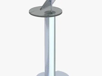Lectern 2 stand with ipad Free 3D model