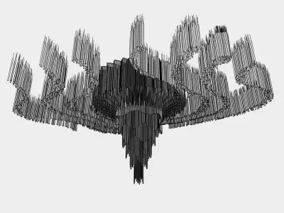 Chandelier 07 3D model