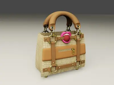 Lady Femdom Handbag Low-poly 3D model