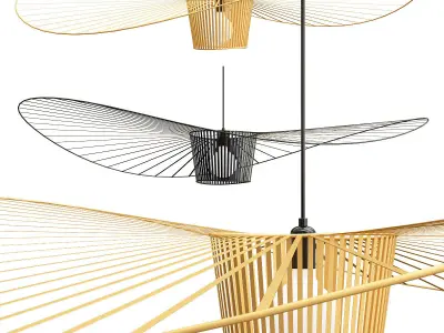 Collection of new minimalist chandelier 5 3D model