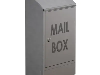 Metal mailbox 3D model