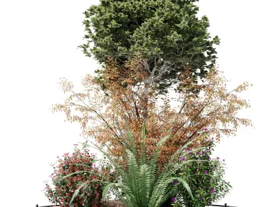 Alpine hill-Outdoor Plant Collection 3D model