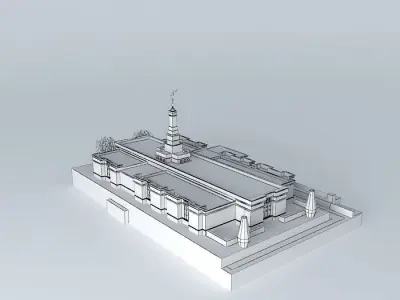 LDS. Temple Edmonton Alberta , Canada. Templo Mormon. 67 th o... Free 3D model