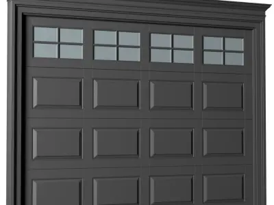 Automatic Classic Modern Garage Doors  3D model