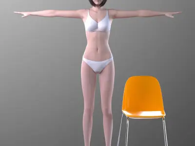 Sayuri Kouzuki V1 for Maya 3D model