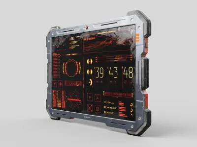 Cyber Scifi Tablet 3D model