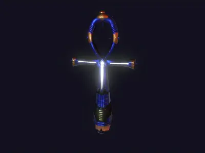 Ankh Futuristic Weapon HQ Low-poly 3D model