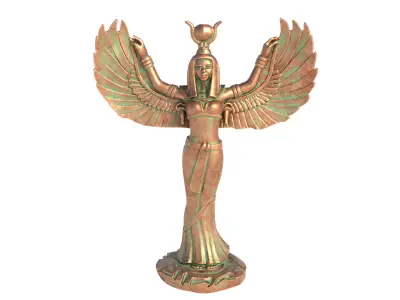 Egyptian goddess isis Low-poly 3D model