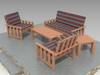 Outdoor Furniture-3 3D model