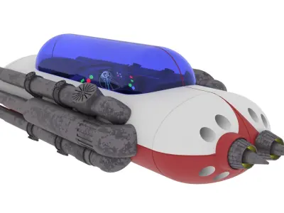 A1 Landspeeder 1-18 scale Kenner Hasbro 3D print model