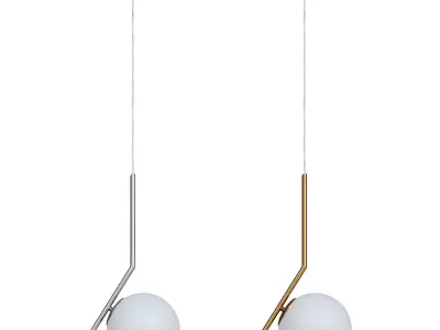 Pendant lamp Bolla-unica A1923SP-1CC and A1923SP-1AB  3D model