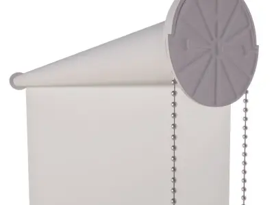 Detailed Roller Blinds 3D model