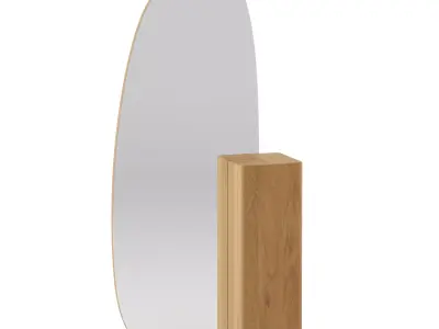 Block floor mirror by Ellison Studios 3D model