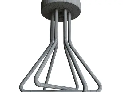 Et2 Triad LED Flush Mount Matte White 3D model