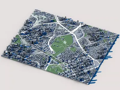 The Istana Singapore Presidential Palace Heritage Building 3D model