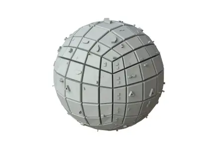 Sci Fi Object No 3696 Low Poly Low-poly 3D model