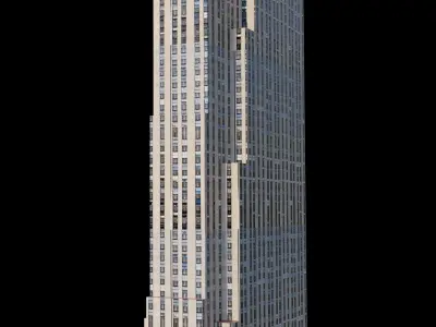 30 Rockerfeller Plaza - NYC Low-poly 3D model