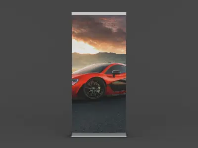 Roller Banner 3D model