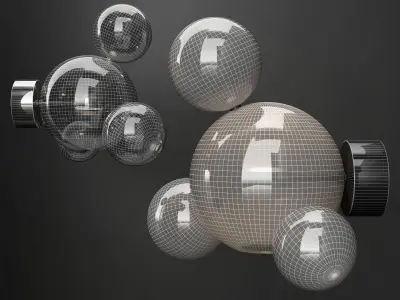 Bra G and C Bolle 4 Bubble 6 colors 3D model