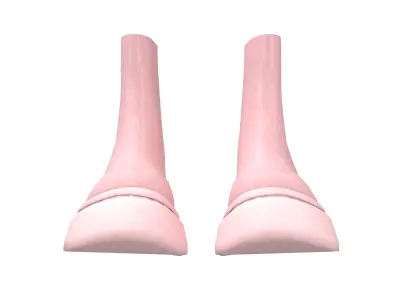 Short Boots v1 005 Low-poly 3D model